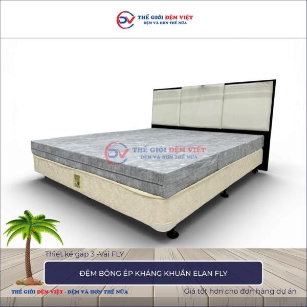 Đệm bông ép kháng khuẩn Elan FLY